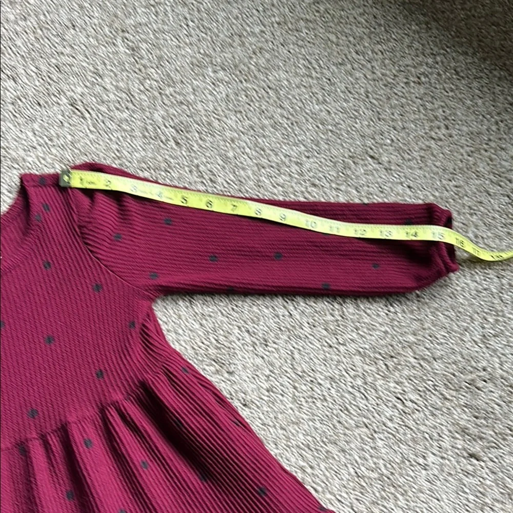 Cat‎ & Jack Maroon Dotted Casual Dress
